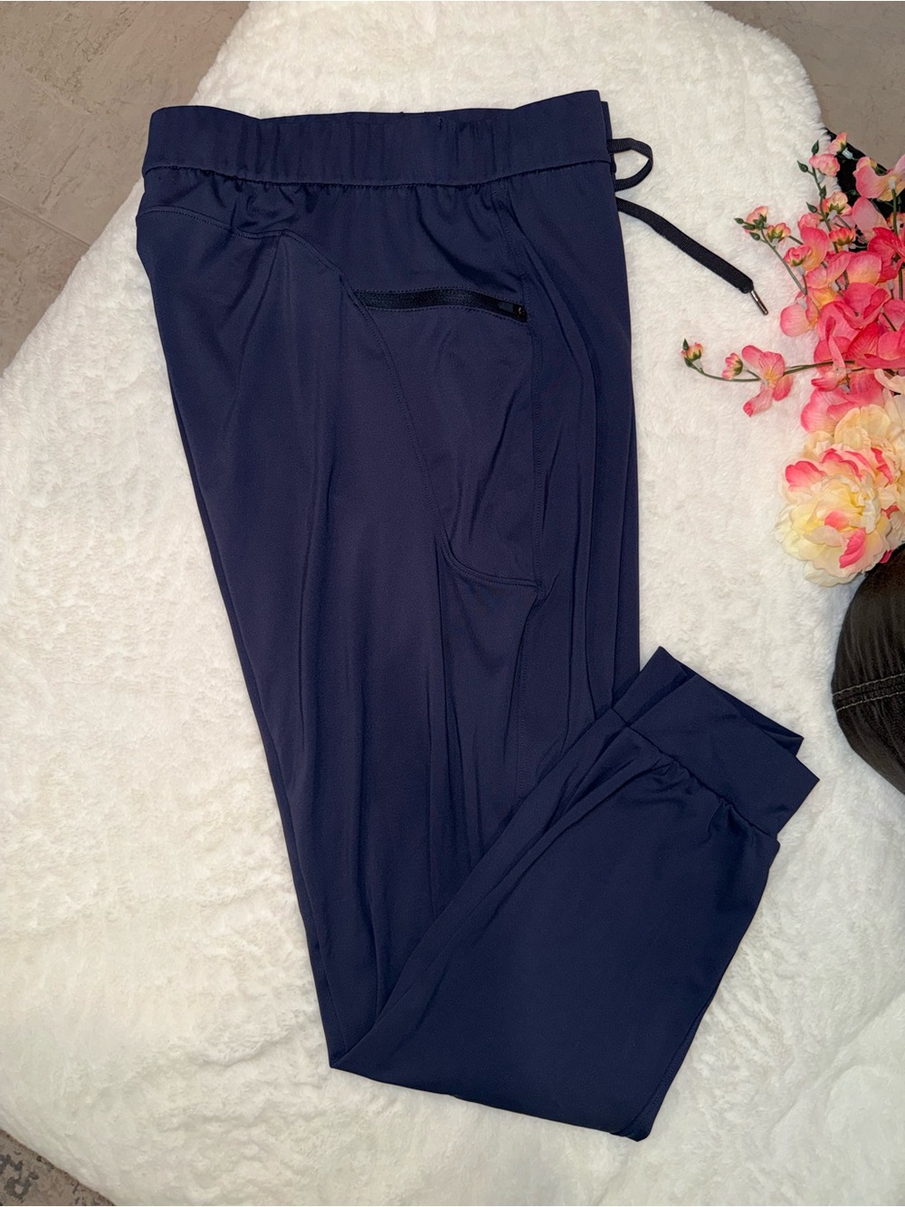 3 x 20$ Women’s Navy Jogger Pants - Comfortable Everyday Pull-On Size L